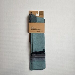 NEW Burton‎ Socks Womens Size M/L (7-10) Emblem Midweight Sock Petrol Green